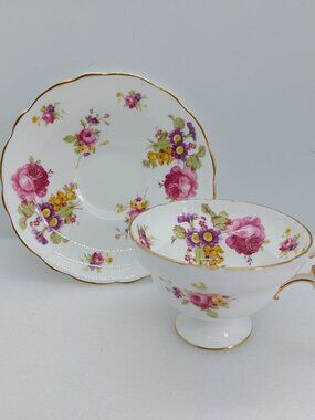Vintage Hammersley Tea Cup And Saucer  Longton Stoke - On - Trent England